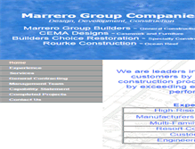 Tablet Screenshot of marrerogroup.com